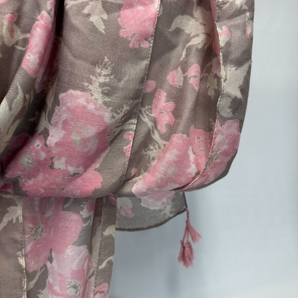 Pastel color Summer scarf for women, Light Pink Rose - Picture 3 of 7